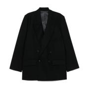 Michael Kors Dubbelknäppt Blazer Black, Herr