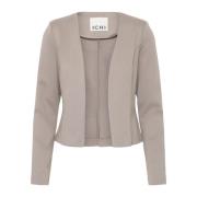 ICHI Driftwood Öppen Blazer Långärmad Gray, Dam