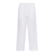 Part Two Ljus Vit Straight-Leg Byxor White, Dam