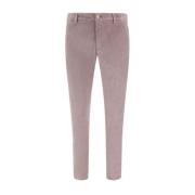 Hand Picked Corduroy Straight Byxor med Fickor Pink, Herr