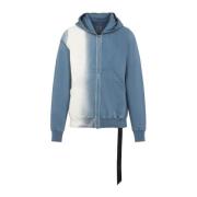 Rick Owens Gimp Zip Hoodie Blue, Herr