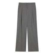 Loulou Studio Regular Fit Byxor Gray, Dam