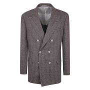 Brunello Cucinelli Klassisk Herrjacka Brown, Herr