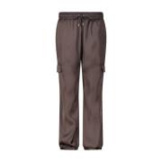 Liu Jo Satin Cargo Byxor Brown, Dam