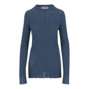 Jil Sander Stiliga Sweaters Kollektion Blue, Dam