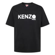 Kenzo Blommig Oversized Modetopp Black, Herr