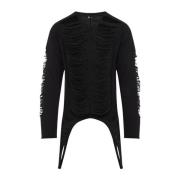 Rick Owens Långärmad Topp Black, Herr