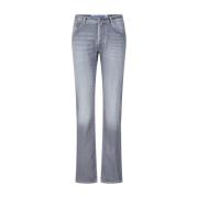 Jacob Cohën Logo Knapp Slim-Fit Jeans Gray, Herr