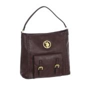 U.s. Polo Assn. Stilren Hobo Väska med Dragkedja Brown, Dam