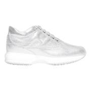 Hogan Silver Interaktiva Sneakers för Kvinnor White, Dam