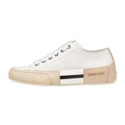 Candice Cooper Lädersneakers Rock Patch S White, Dam