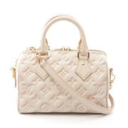 Louis Vuitton Vintage Pre-owned Laeder handvskor Beige, Dam