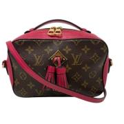 Louis Vuitton Vintage Pre-owned Canvas axelremsvskor Brown, Dam