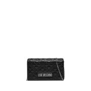 Moschino Svart Axelväska Elegant Design Black, Dam