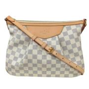 Louis Vuitton Vintage Pre-owned Tyg axelremsvskor White, Dam