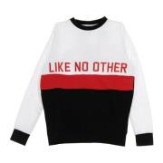 Kappa Herr Crewneck Sweatshirt Vit/Svart/Röd Multicolor, Herr