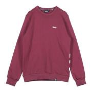 Dolly Noire Burgundy Low Logo Crewneck Sweatshirt Red, Herr