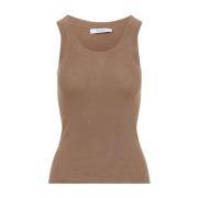 Max Mara Neutral Ull Topwear Brown, Dam