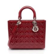 Dior Vintage Pre-owned Laeder dior-vskor Red, Dam