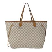 Louis Vuitton Vintage Pre-owned Canvas axelremsvskor White, Dam