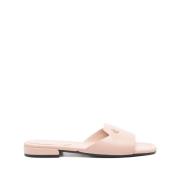 Jimmy Choo Puderrosa Läder Sandaler Pink, Dam