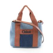 Chloé Pre-owned Pre-owned Bomull handvskor Blue, Dam