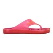 Kenzo Rund Tå PVC Flip Flops Pink, Dam