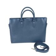 Louis Vuitton Vintage Pre-owned Laeder portfljer Blue, Dam