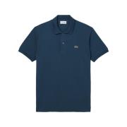 Lacoste Blå Polo Minimalistiskt Logga Broderad Blue, Herr