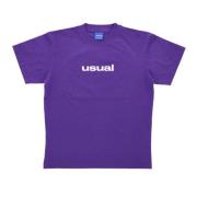 Usual Lokal Tee Lila Herr T-shirt Purple, Herr