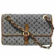 Louis Vuitton Vintage Pre-owned Canvas crossbodyvskor Blue, Dam