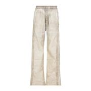 Rick Owens Neutrala bomullsbyxor Beige, Herr