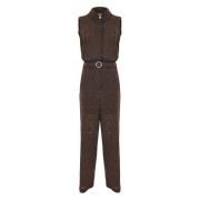 Kocca Stiliga Jumpsuits för Kvinnor Brown, Dam