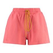 Rhude Bomulls shorts med bakficka Pink, Dam