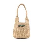 Isabel Marant Étoile Vävd Raffia Axelväska Beige, Dam