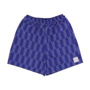 Usual Lila Impact Herr Shorts Elastisk Midja Purple, Herr