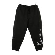 Karl Kani Retro Fleece Sweatpants Svart/Vit Black, Herr