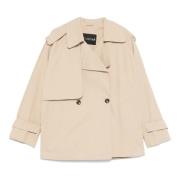 Studio AR by Arma Kort Trenchcoat Beige, Dam