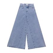 Amish Wide Jeans Blue, Dam