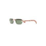 Cartier Ct0362S 002 Sunglasses Yellow, Herr