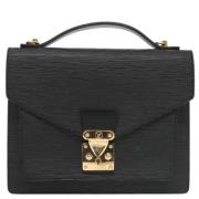 Louis Vuitton Vintage Pre-owned Laeder portfljer Black, Unisex