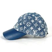 Louis Vuitton Vintage Pre-owned Bomull hattar-och-kepsar Blue, Dam