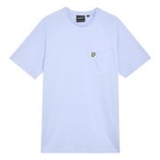 Lyle & Scott SS T-shirts Linneblandning Raglan T-shirt Blue, Herr