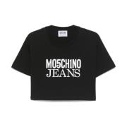 Moschino Svarta T-shirts och Polos Black, Dam