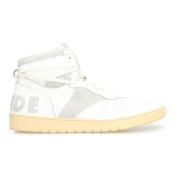 Rhude Vintage Läder High-Top Sneakers White, Herr