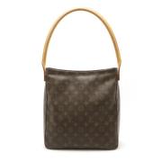 Louis Vuitton Vintage Pre-owned Canvas axelremsvskor Brown, Dam