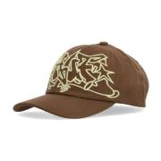 HUF Brun Curvy Snapback Mössa med 3D Logo Brown, Unisex