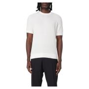 Paolo Pecora Casual Crew Neck T-shirt White, Herr