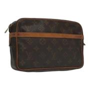 Louis Vuitton Vintage Pre-owned Canvas kuvertvskor Brown, Dam