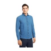 Brooks Brothers Slim Fit Bomull-Linne Chambray Skjorta med Spridkrage ...